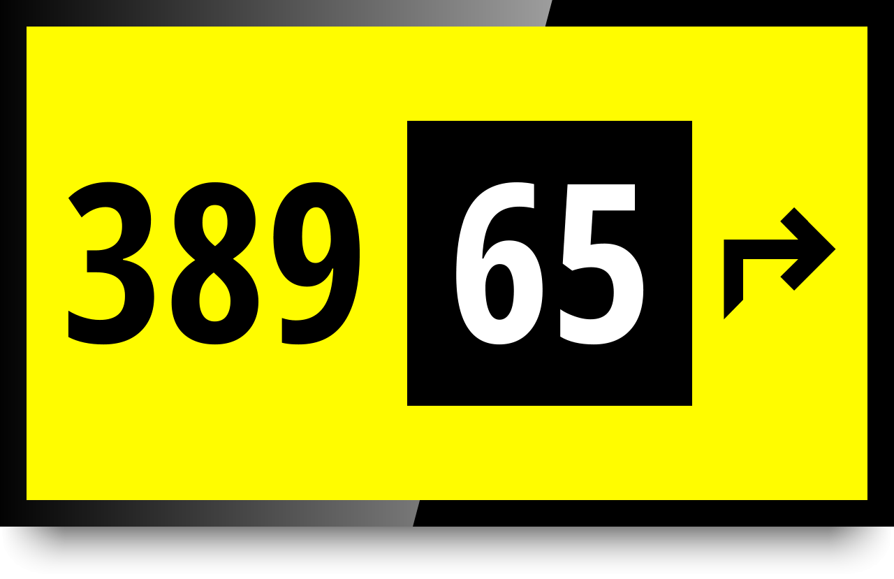 Изображение с номером очереди и кабинета на весь экран и с маленьким номером с морганием